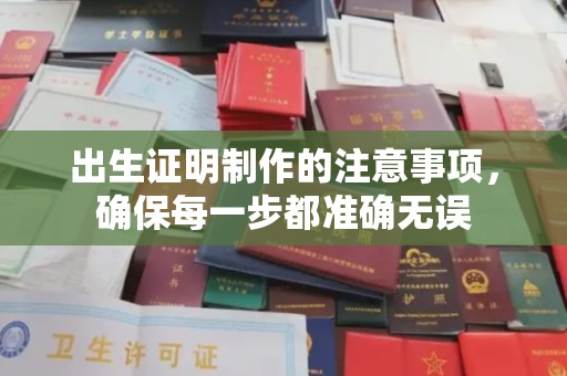 涪陵出生证明制作的注意事项，确保每一步都准确无误