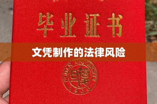 涪陵文凭制作的法律风险