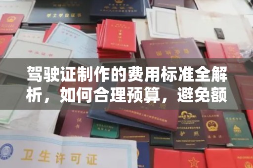 涪陵驾驶证制作的费用标准全解析，如何合理预算，避免额外支出